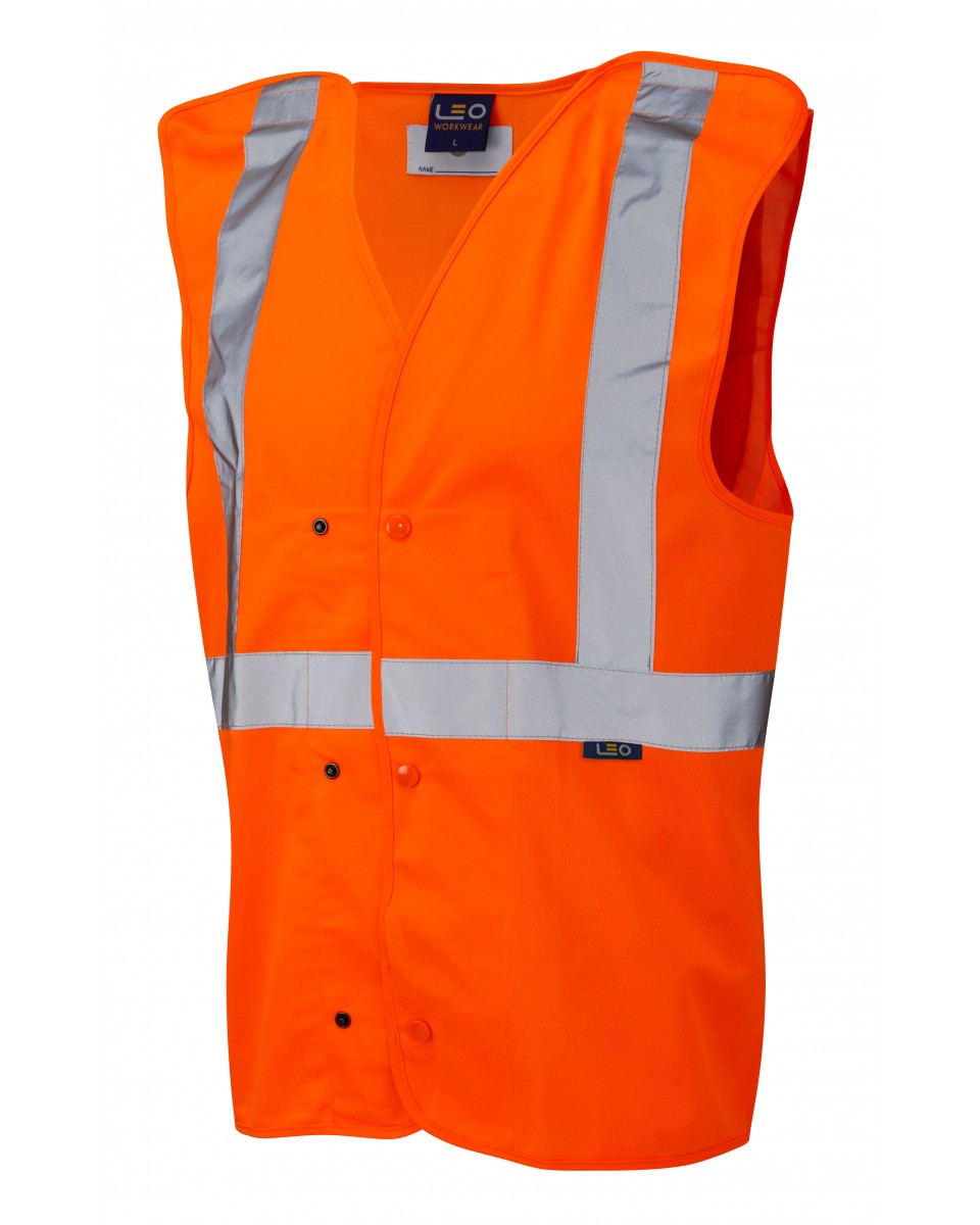 CHAPELTON ISO 20471 Class 2 Underground Waistcoat Orange W18-O-LEO