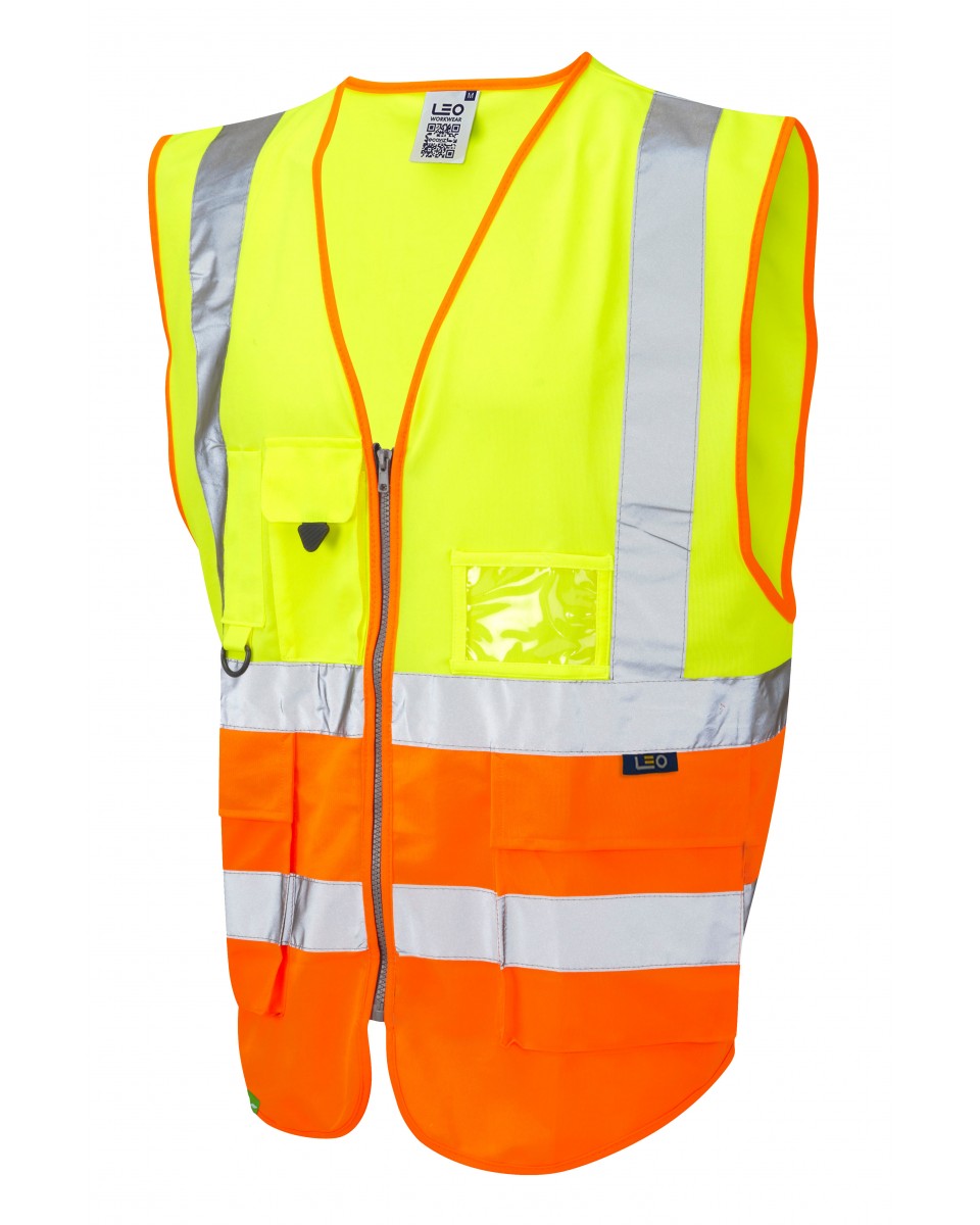 ISO 20471 Class 2 Superior Waistcoat Yellow/Orange